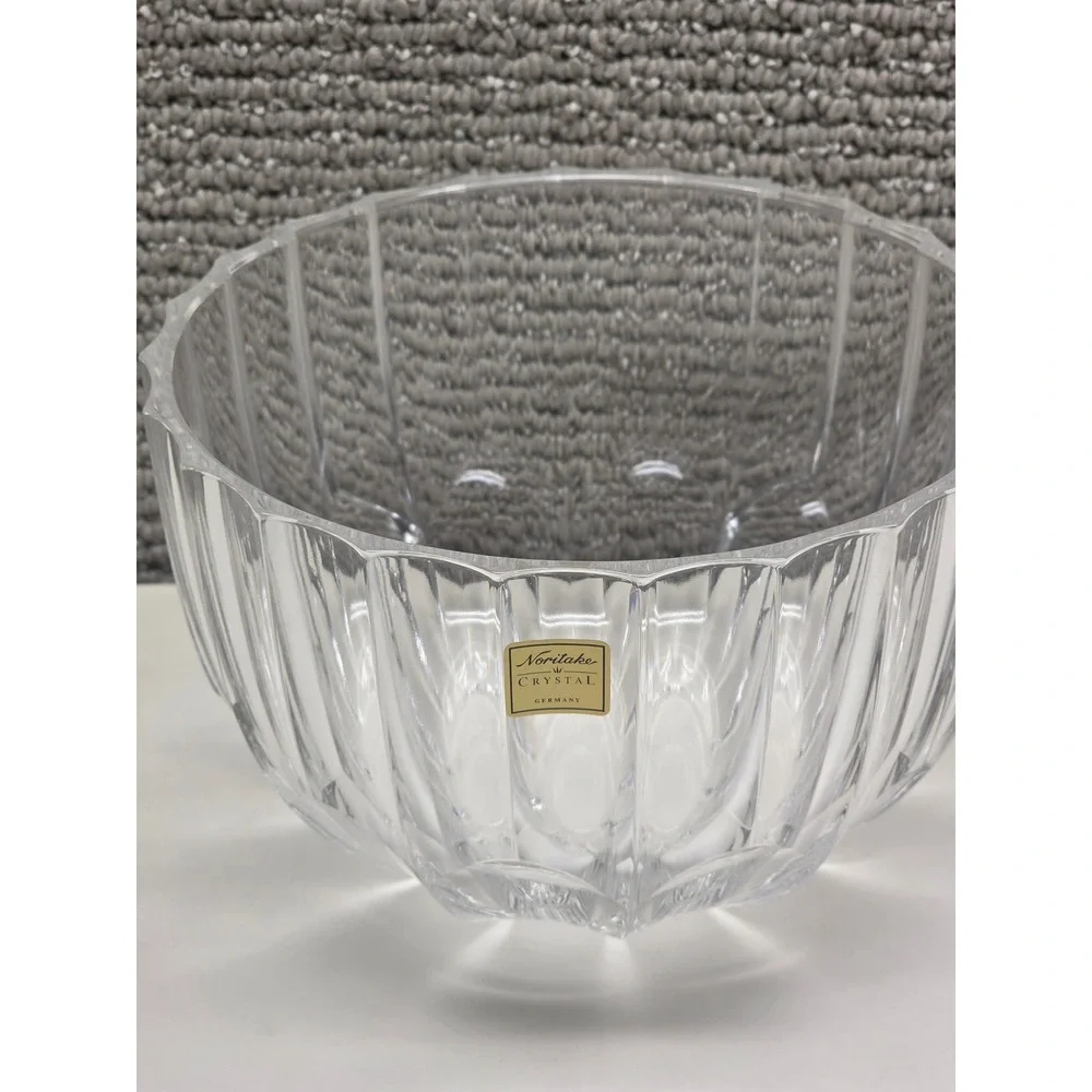 Noritake Crystal Germany‎ Vertical Ribbed Fluted 7.5